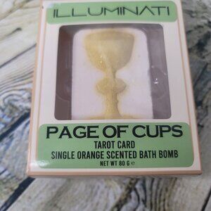 Illuminati Page of Cups Tarot Card Orange Scented Bath Bomb